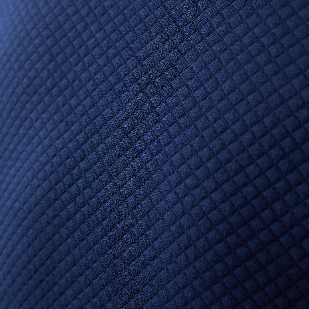 Male Waffle Crewneck Pullover (Dark Navy)