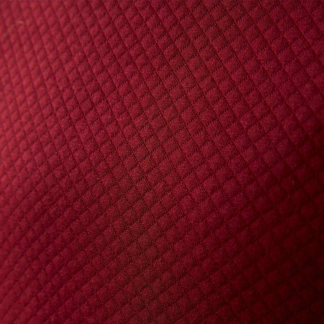 Male Waffle Crewneck Pullover (Mahogany)