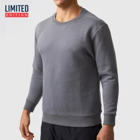 Male Waffle Crewneck Pullover (Slate)