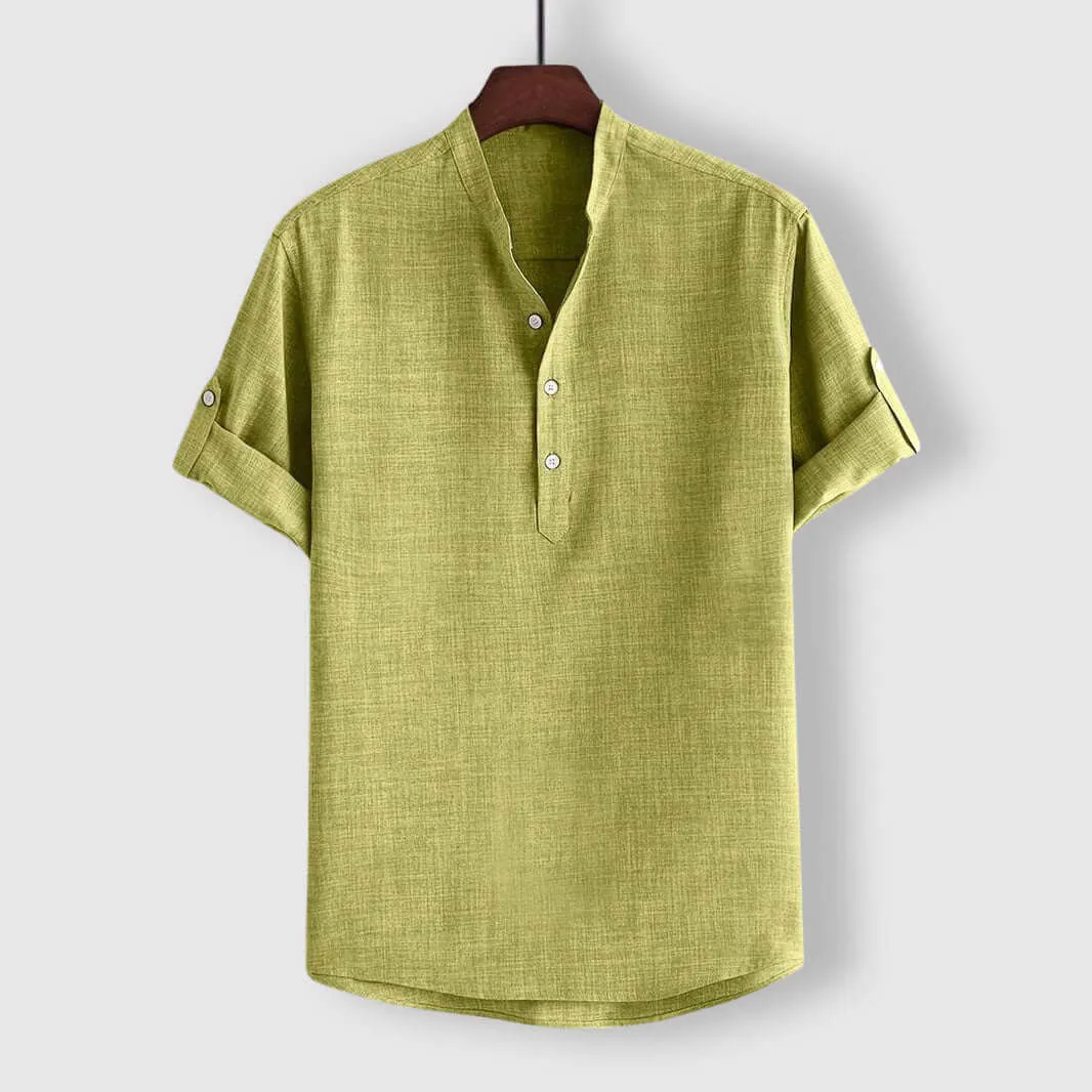 Men's Casual Henley Shirt