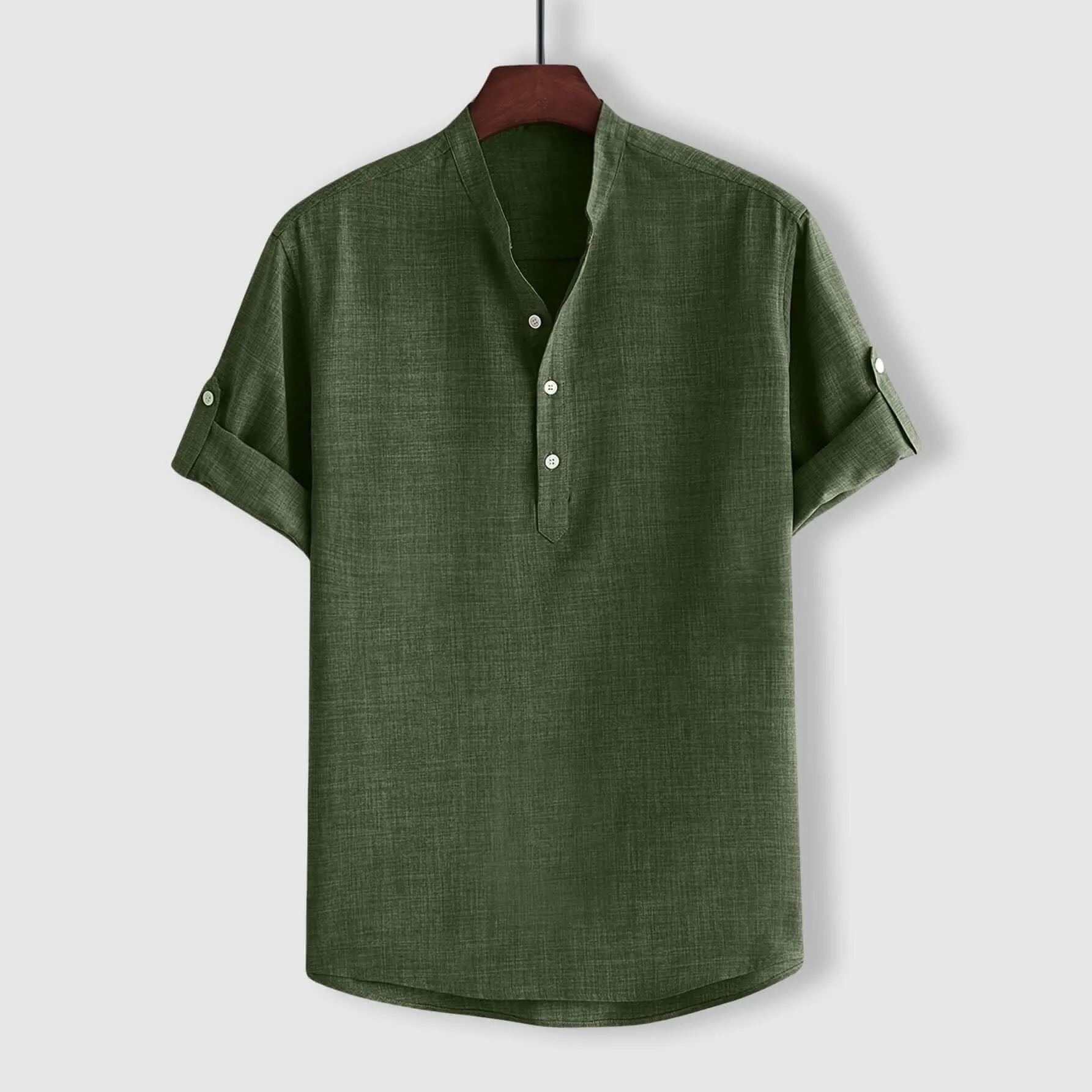 Men's Casual Henley Shirt
