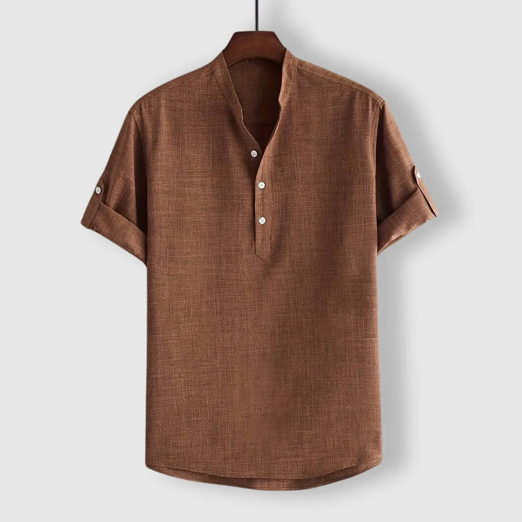 Men's Casual Henley Shirt