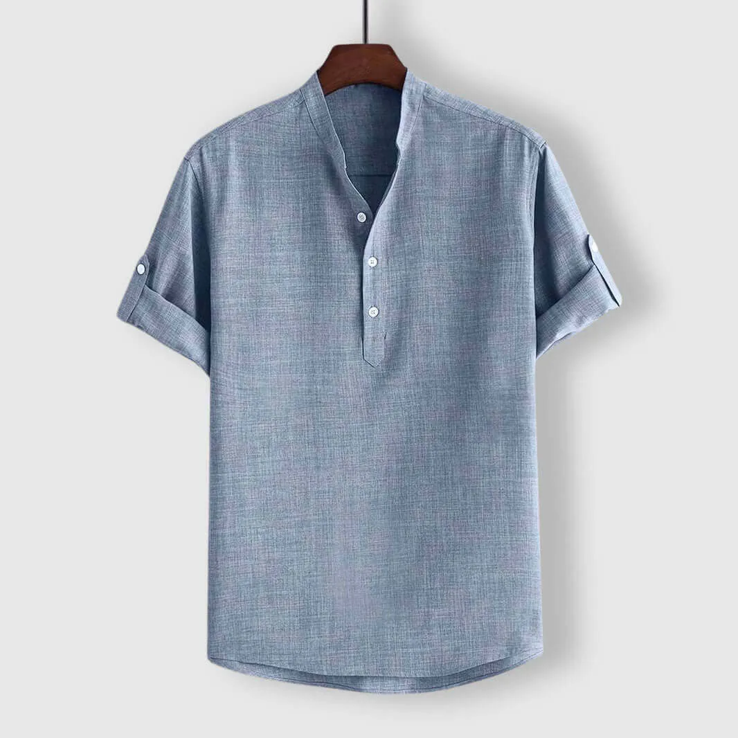 Men's Casual Henley Shirt