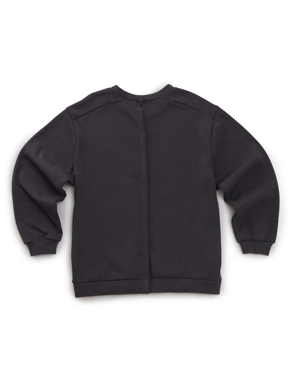 Men's Open Back Adaptive Fleece Sweatshirt - Clearance