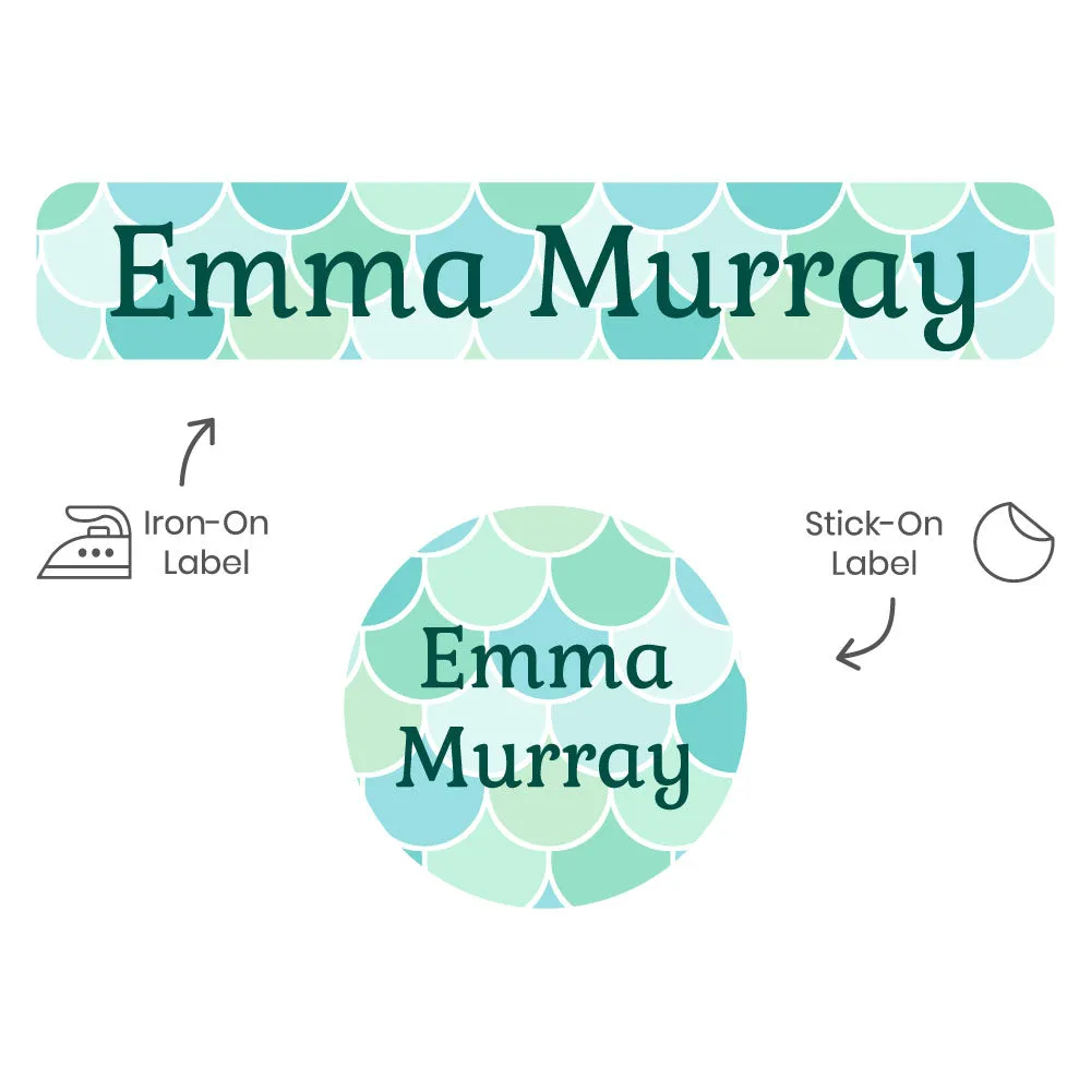 Mermaid Pattern Camp Clothing Labels Pack