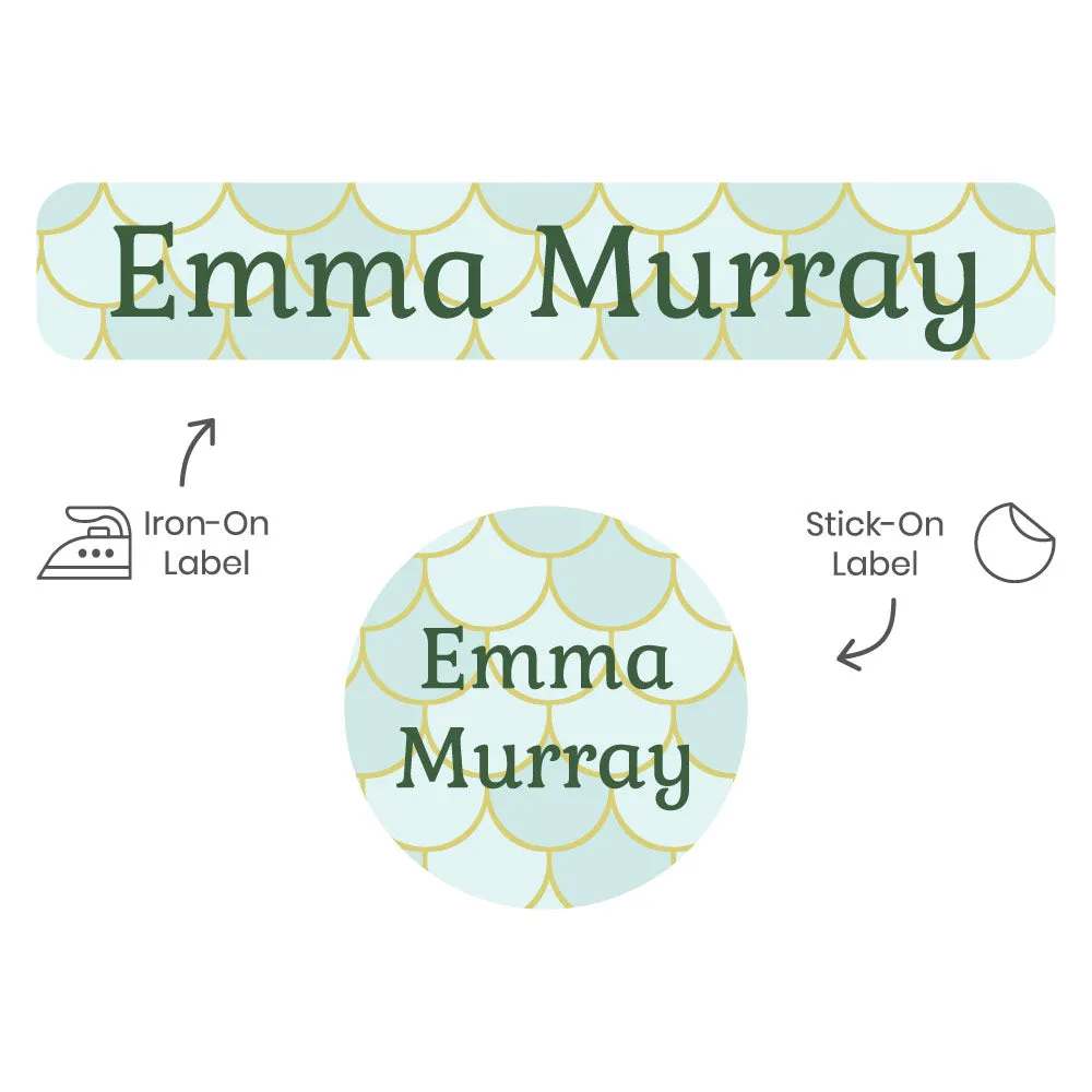Mermaid Pattern Camp Clothing Labels Pack