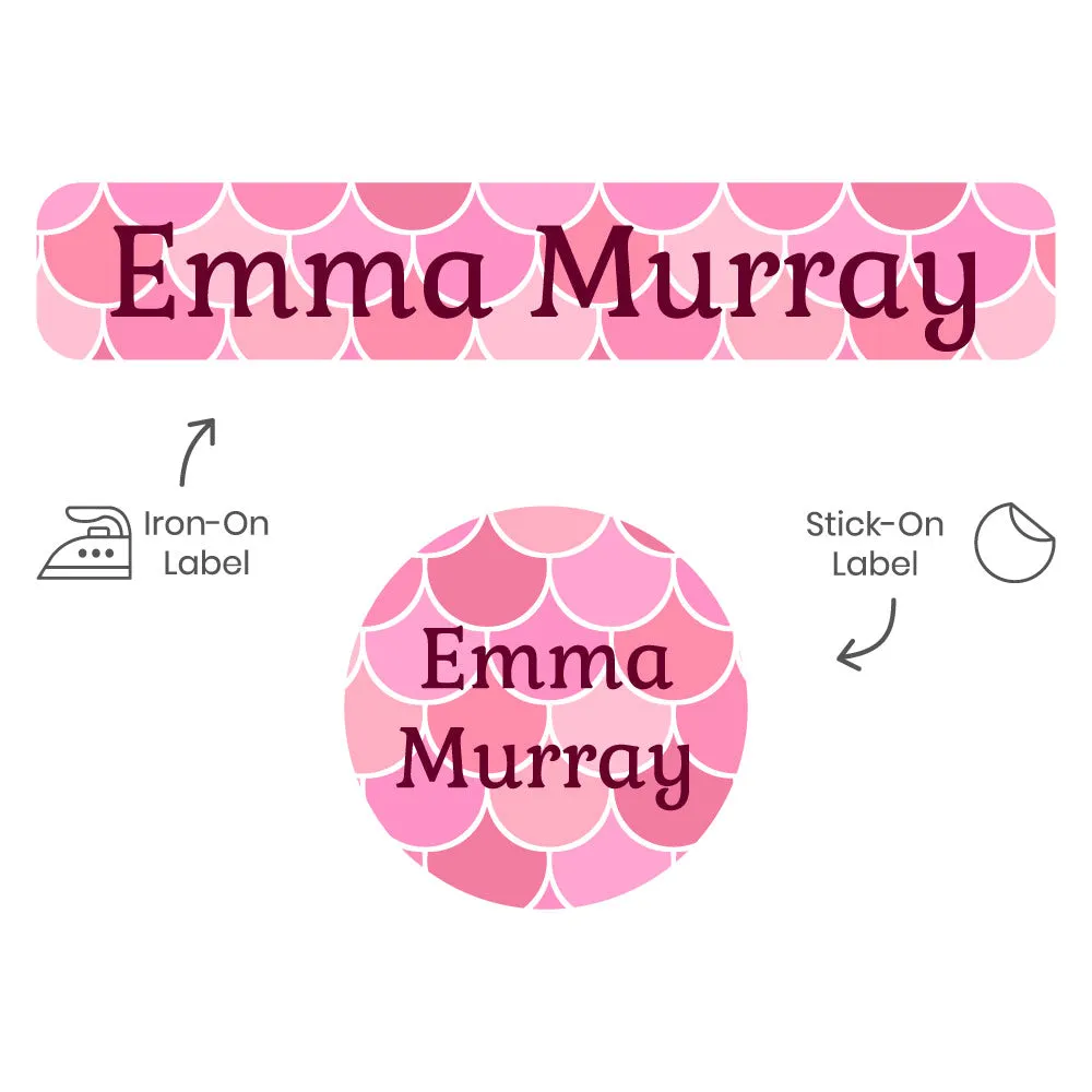 Mermaid Pattern Camp Clothing Labels Pack