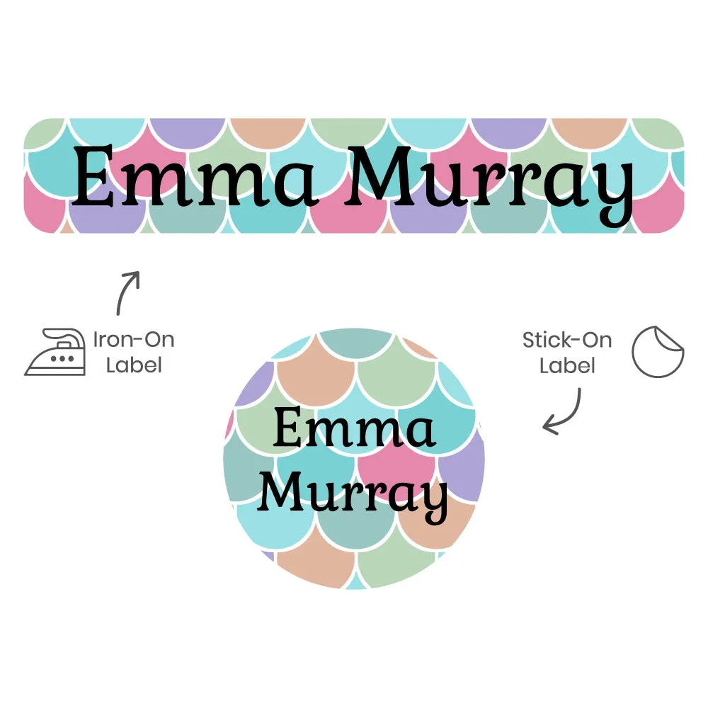 Mermaid Pattern Camp Clothing Labels Pack