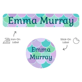 Mermaid Pattern Camp Clothing Labels Pack