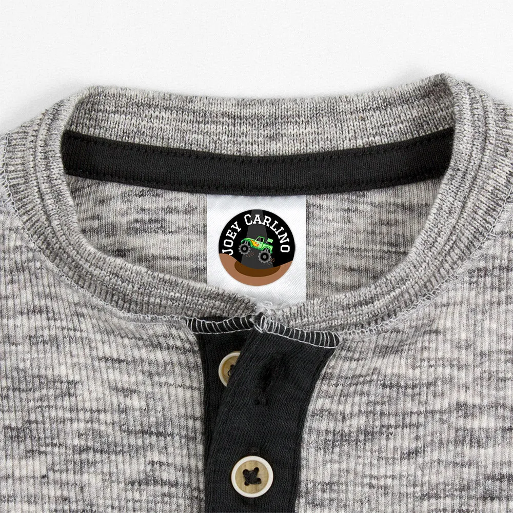 Monster Truck Clothing Labels