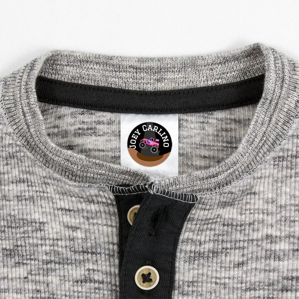 Monster Truck Clothing Labels
