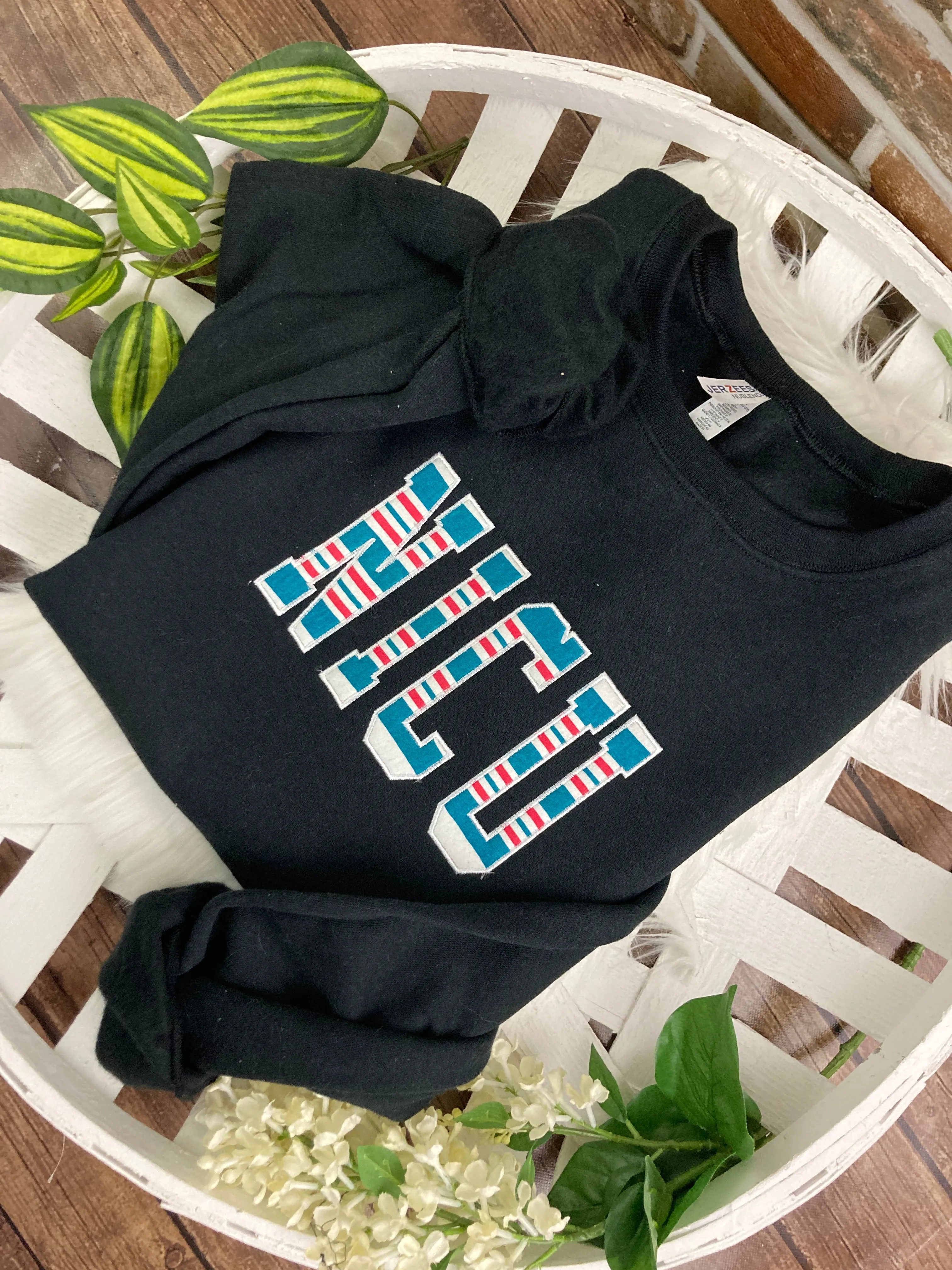 NICU Nurse sweatshirt from Baby Hospital Blanket - Labor and Delivery RN NICU - Fabric Keepsake Sweatshirts - Applique