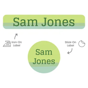 Ombre Camp Clothing Labels Pack