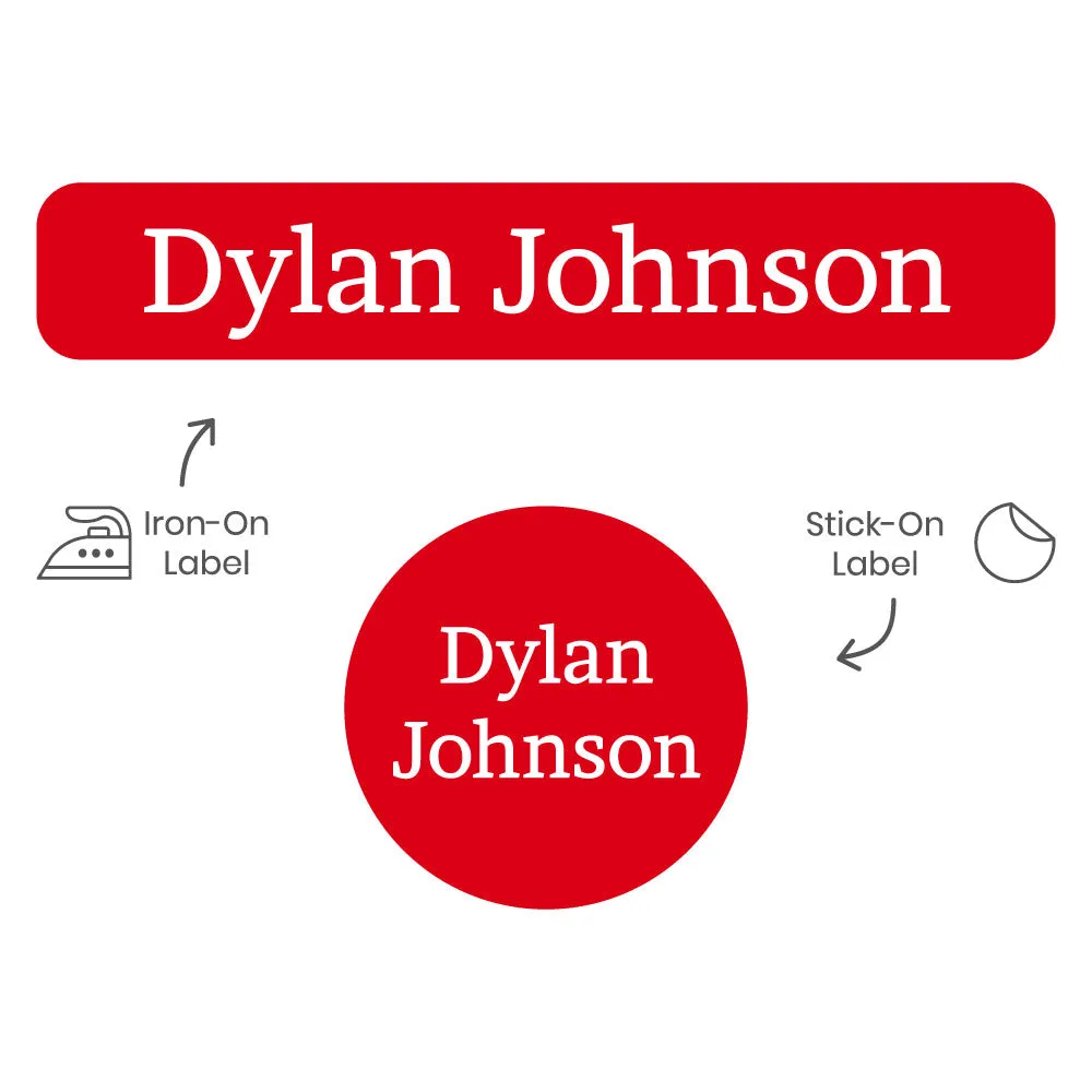 One Color Camp Clothing Labels Pack