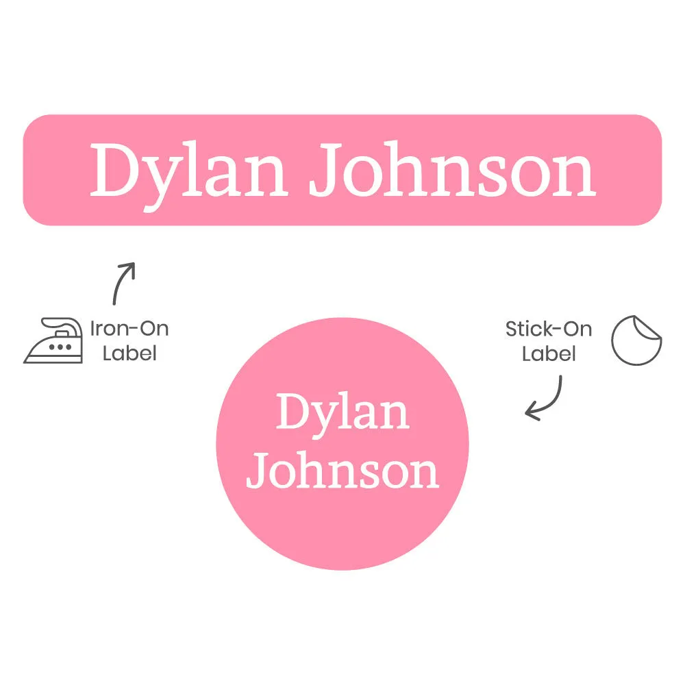 One Color Camp Clothing Labels Pack