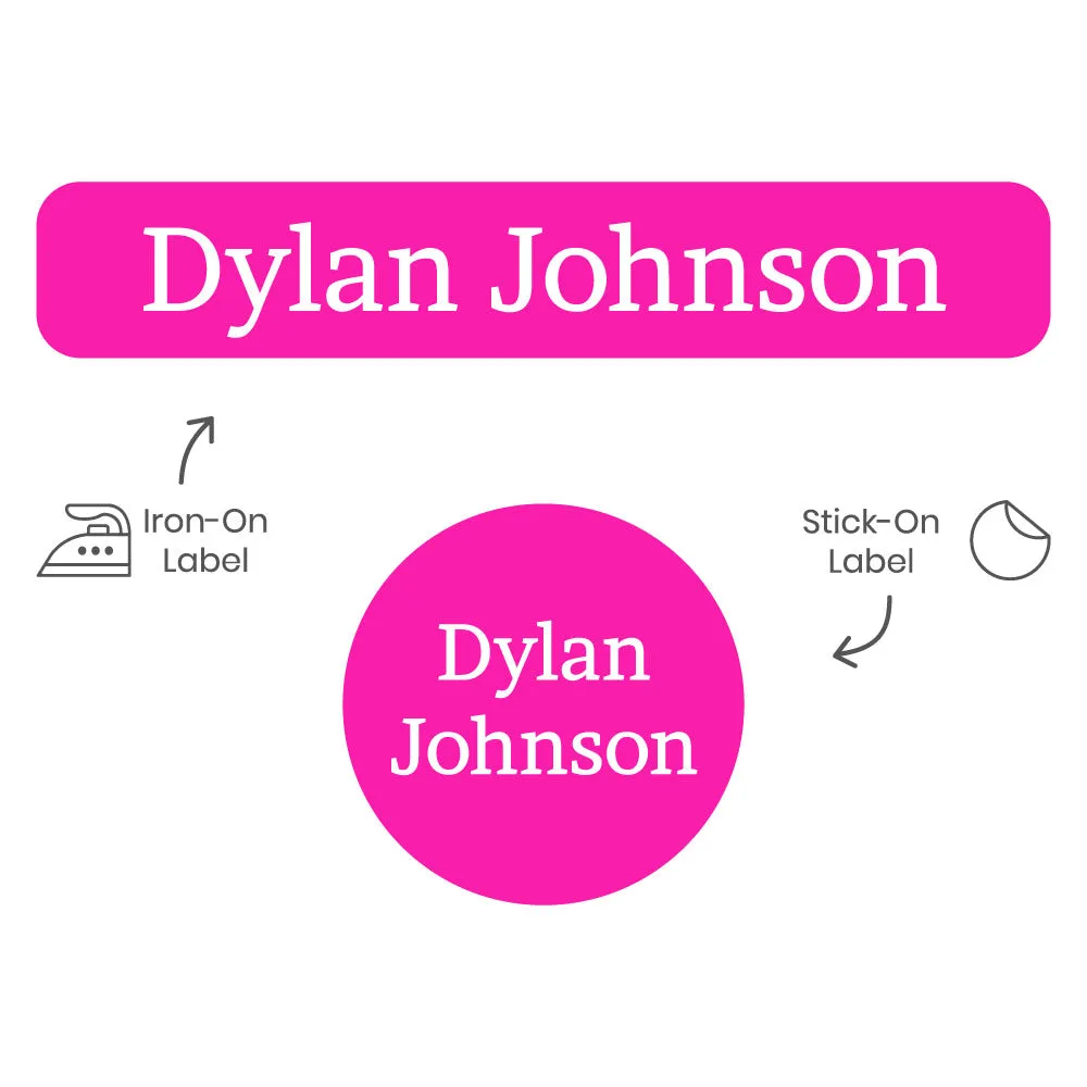 One Color Camp Clothing Labels Pack