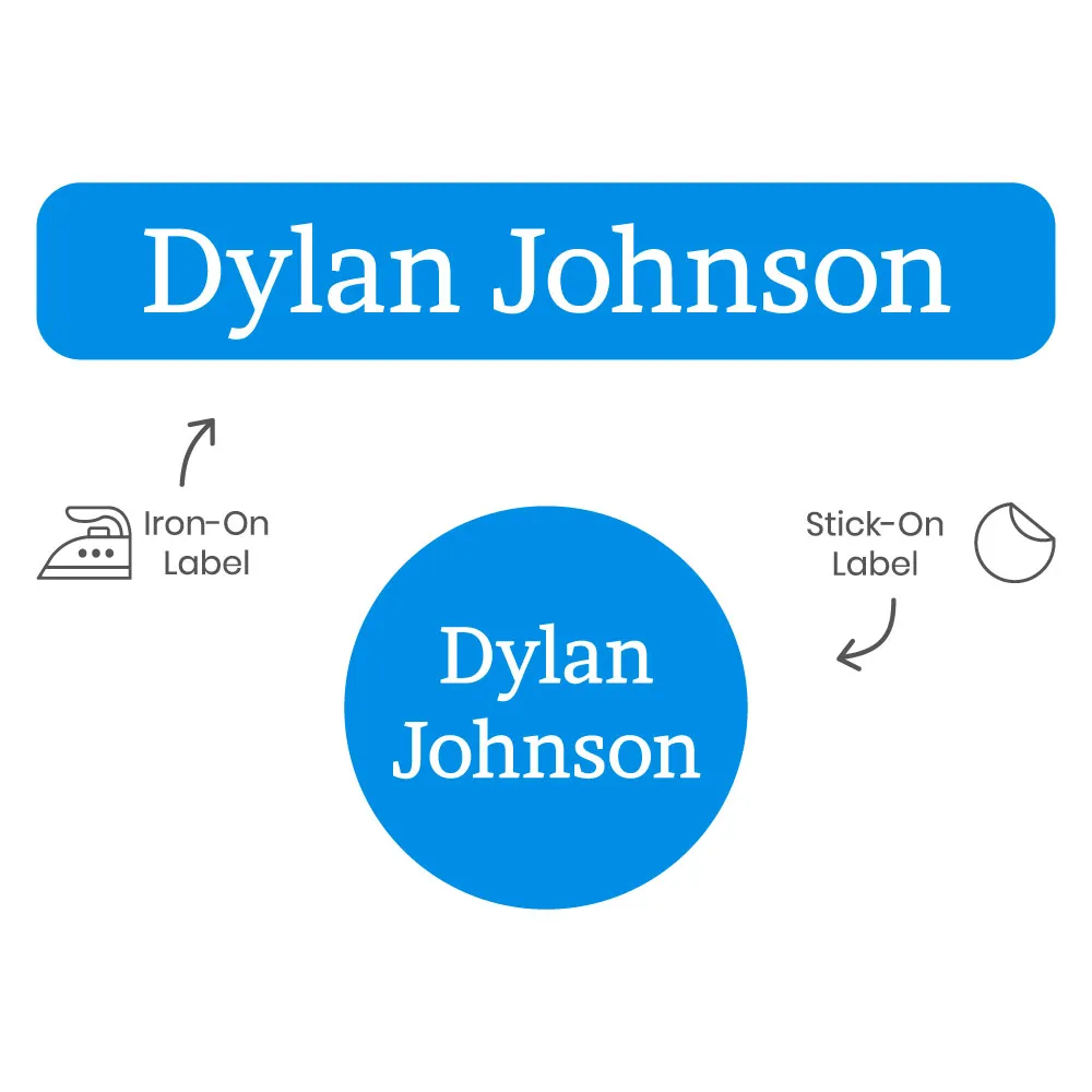 One Color Camp Clothing Labels Pack