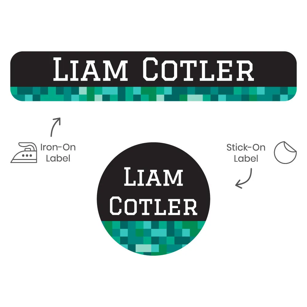 Pixels Camp Clothing Labels Pack