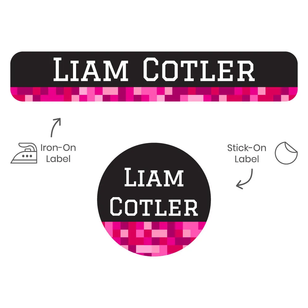 Pixels Camp Clothing Labels Pack