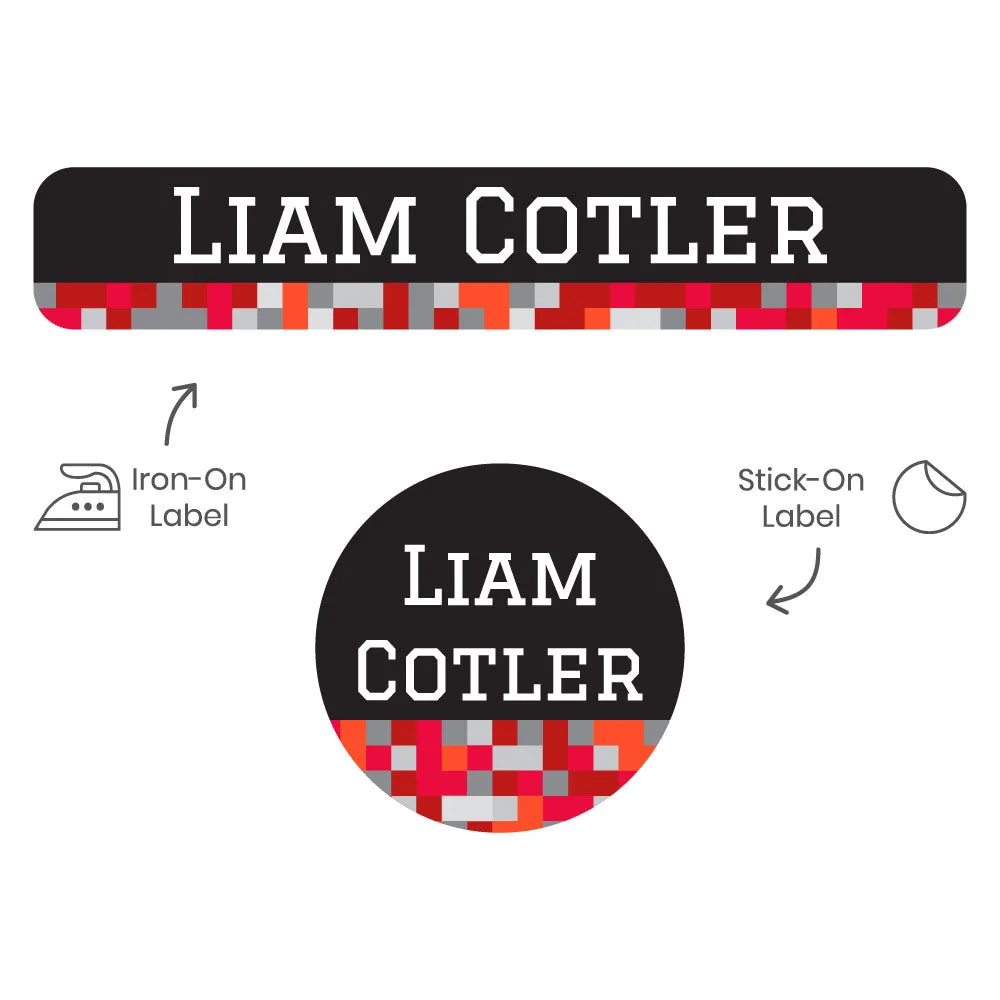 Pixels Camp Clothing Labels Pack