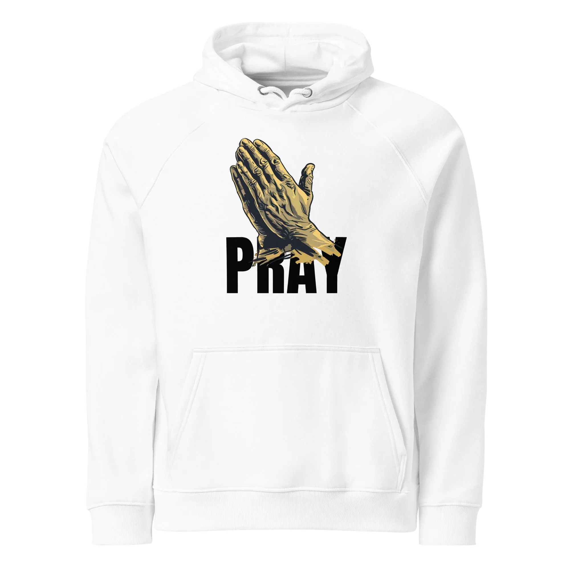 Pray Graphics Men Eco Raglan Hoodie