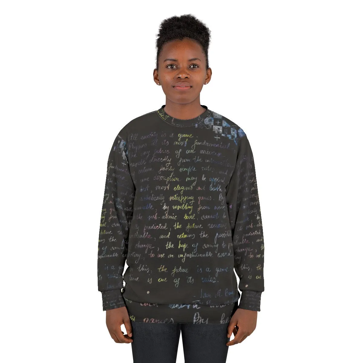 "The Player of Games" Sci-Fi Sweatshirt with Retro Chess Design