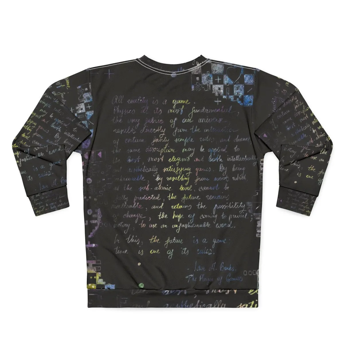 "The Player of Games" Sci-Fi Sweatshirt with Retro Chess Design