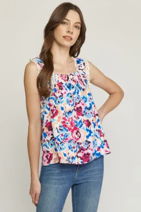 Smocked & Eyelet Top