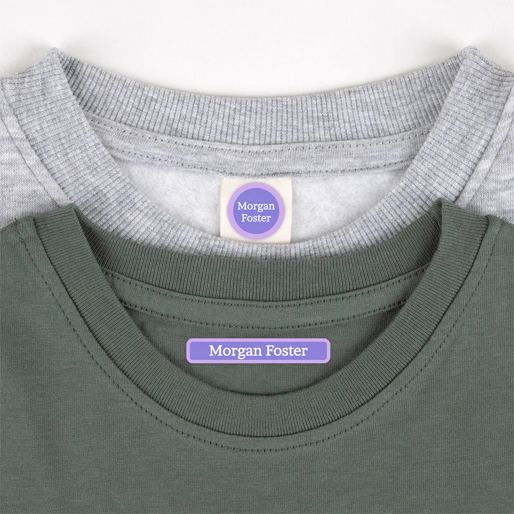 Solid Border Camp Clothing Labels Pack
