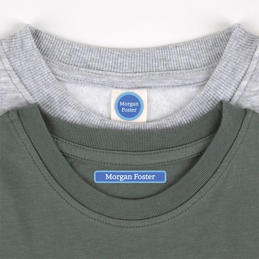 Solid Border Camp Clothing Labels Pack