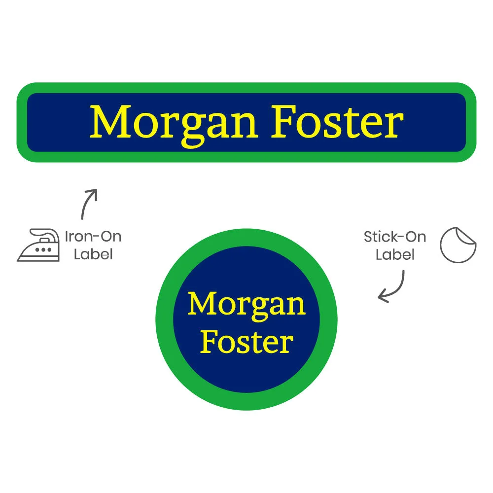 Solid Border Camp Clothing Labels Pack