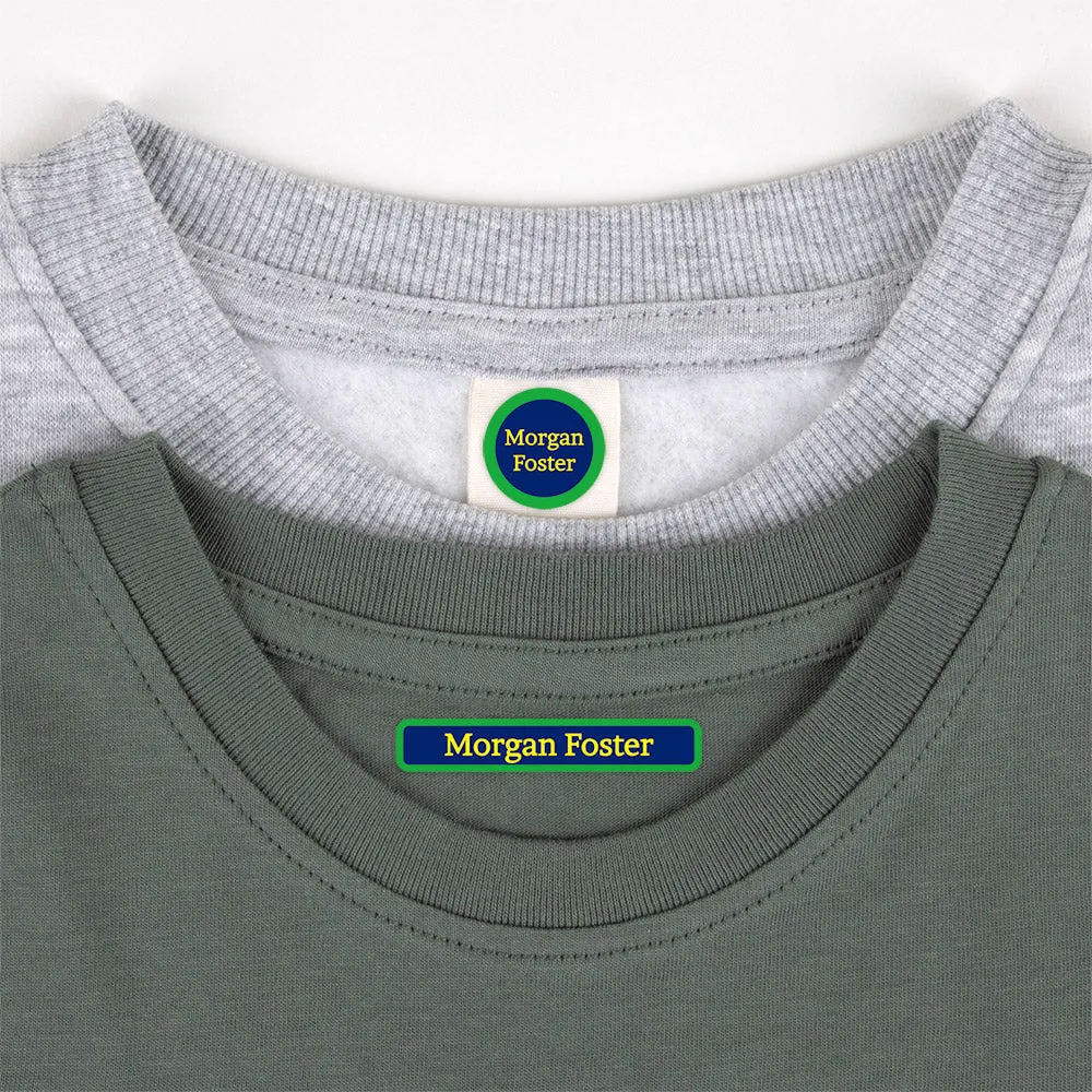 Solid Border Camp Clothing Labels Pack