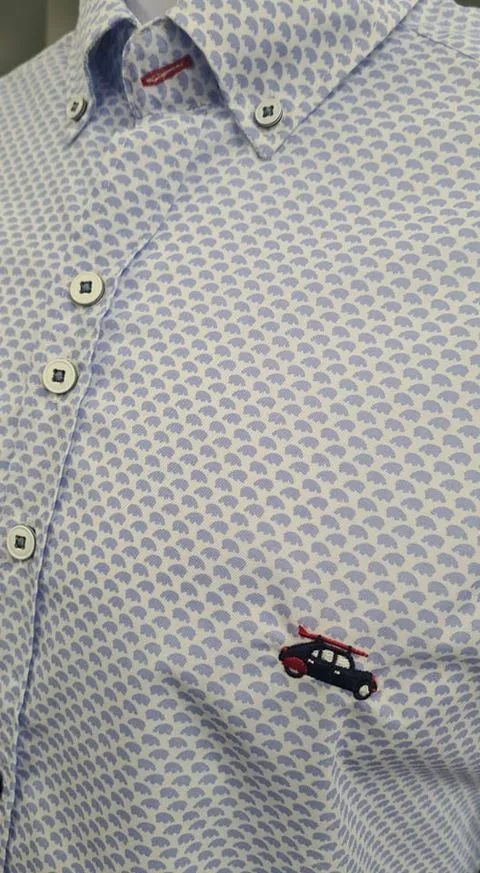 The Surf Car Paris Casual Shirt 9072 - Blue