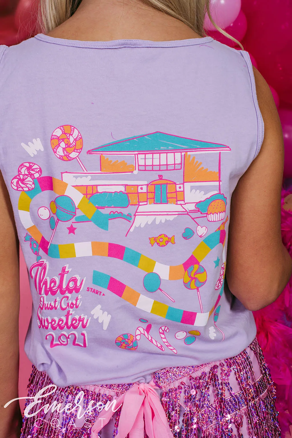 Theta Just Got Sweeter Bid Day Tank