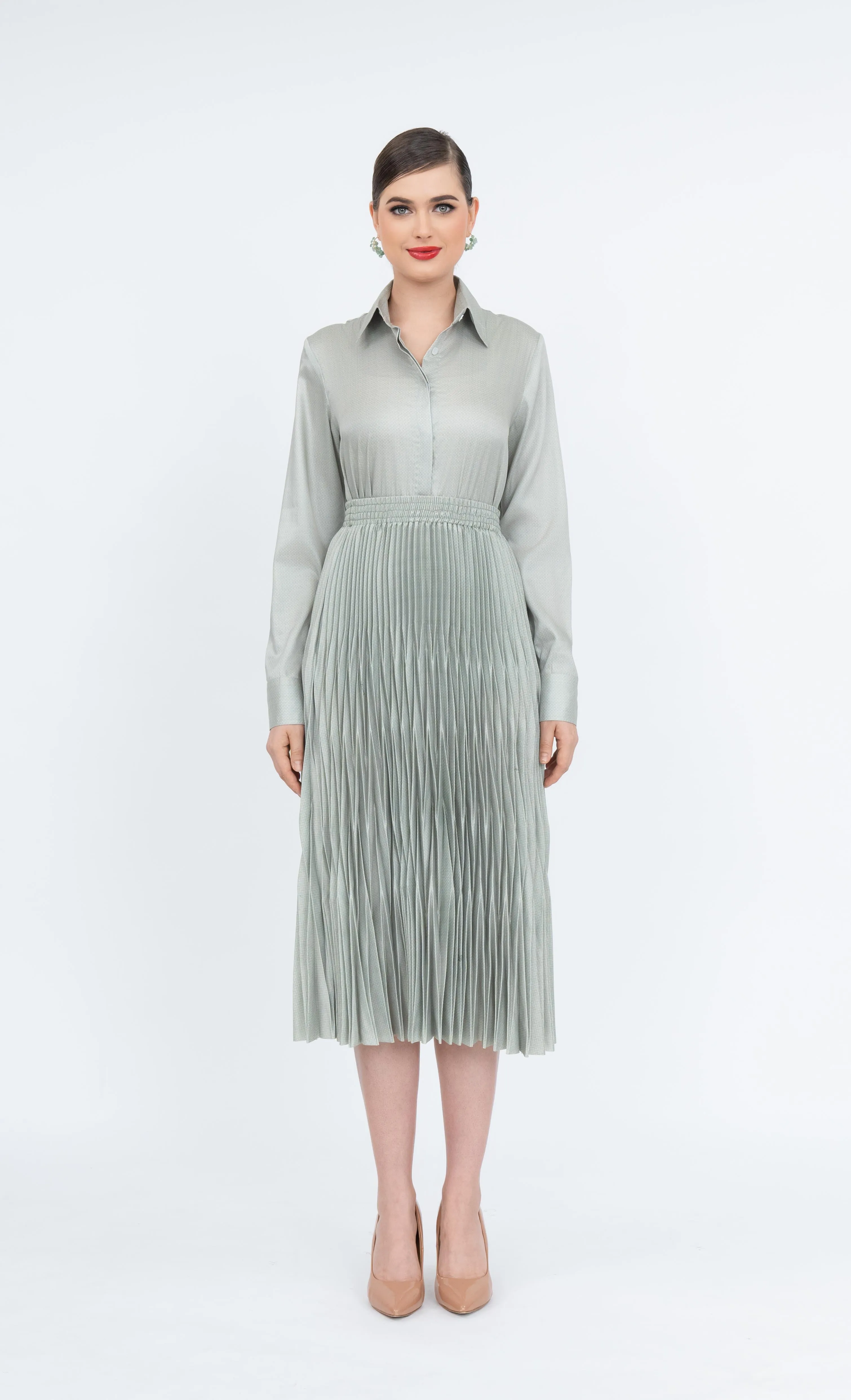 Viviana Skirt in Laurel Green