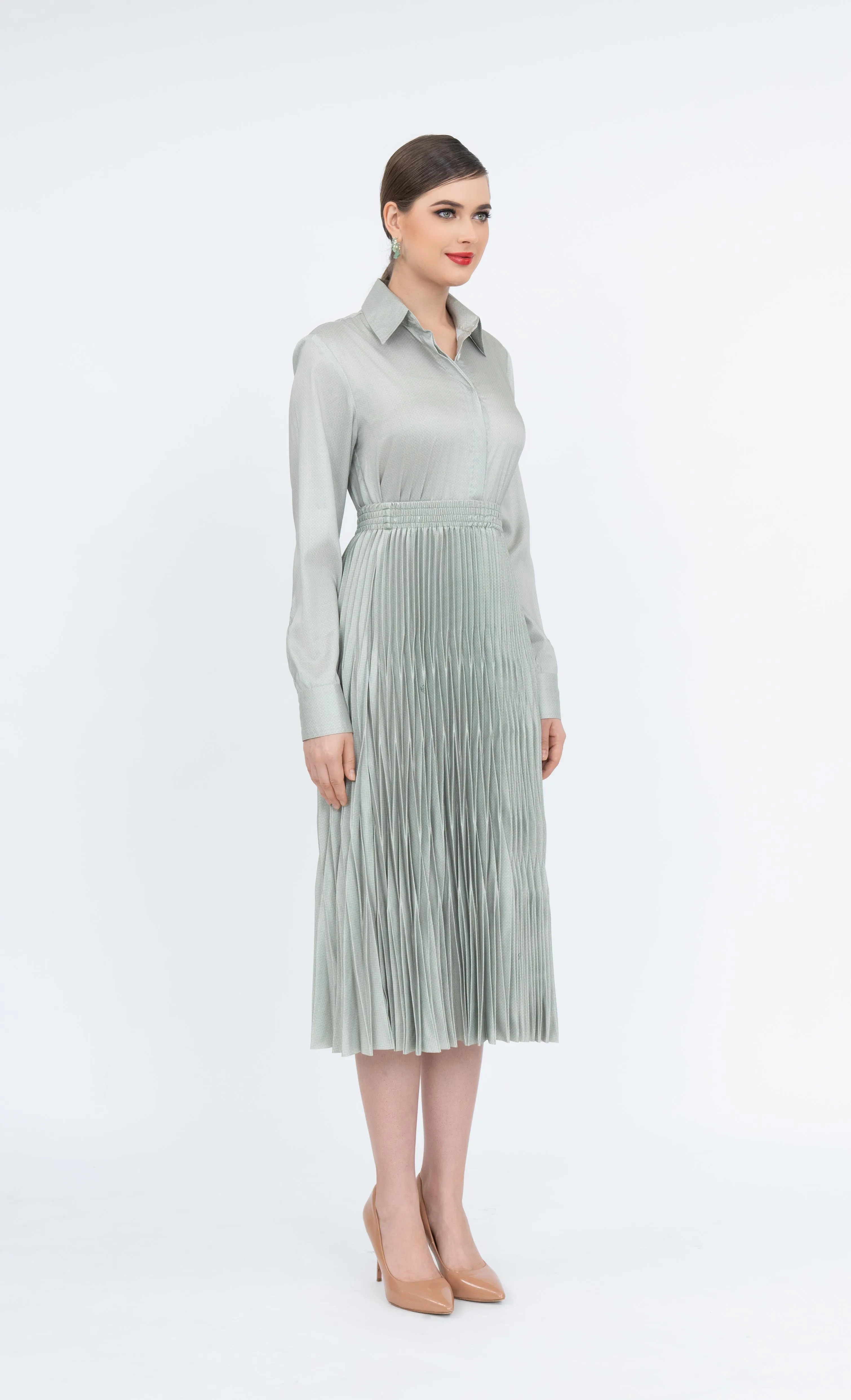 Viviana Skirt in Laurel Green