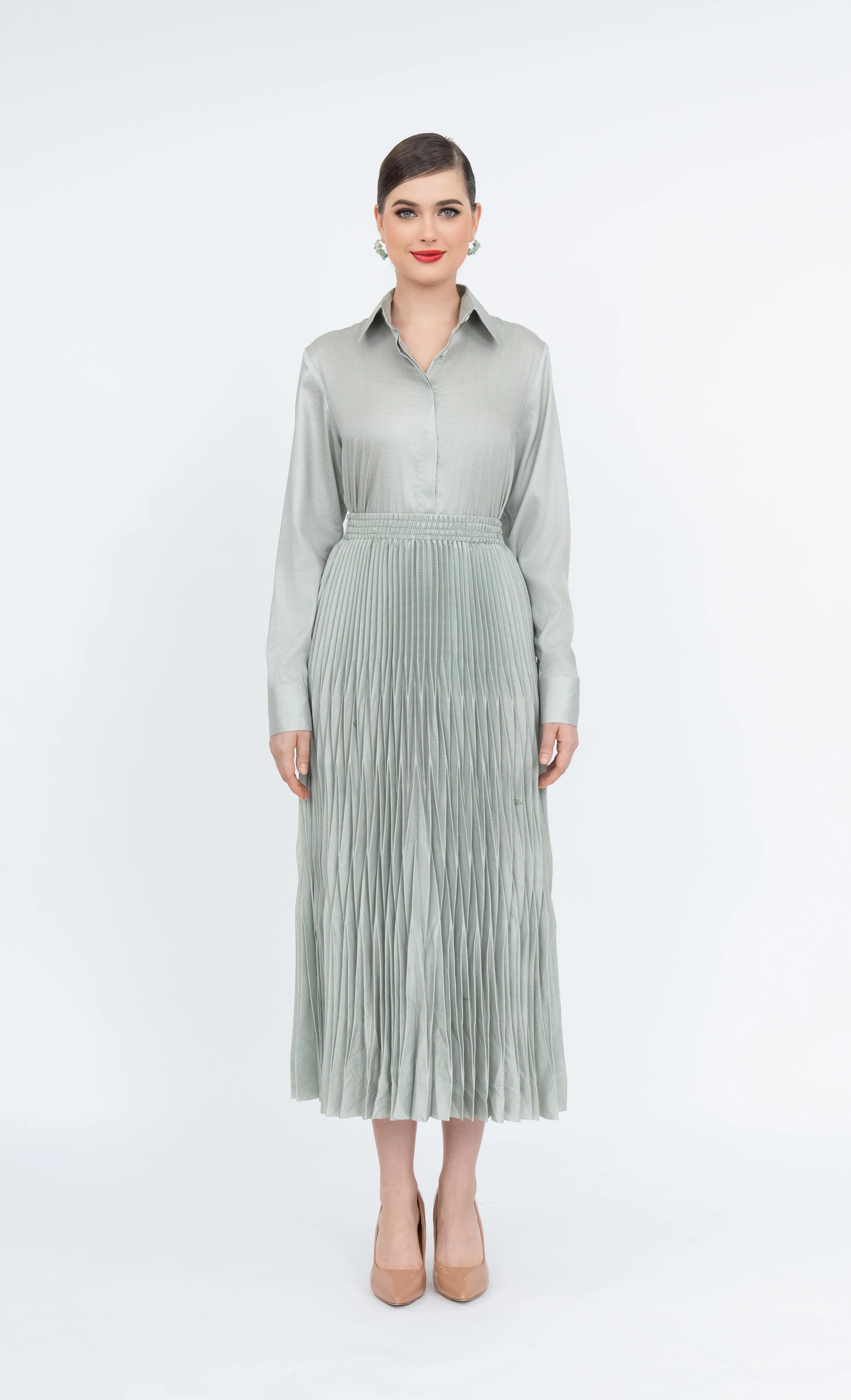 Viviana Skirt in Laurel Green