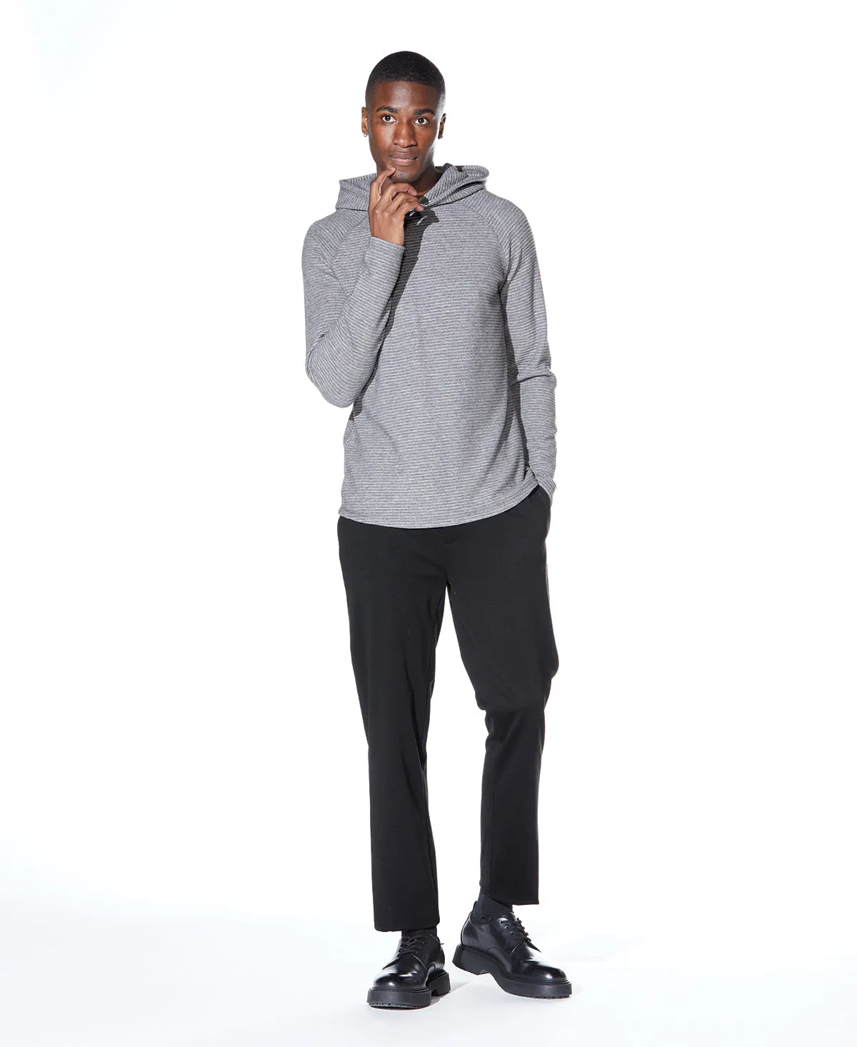 Wolfe Knit Hoodie (Heather Charcoal)