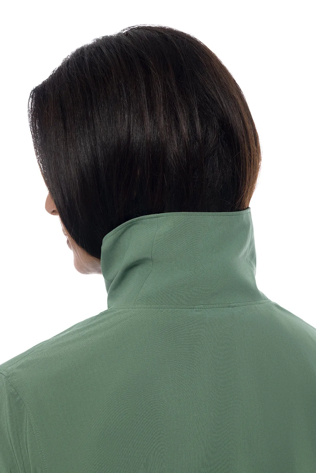Women's Catona Funnel Neck Tunic Top  |  Pine Green