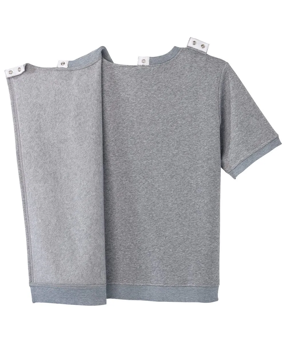 Women's Open Back Floral Fleece Top