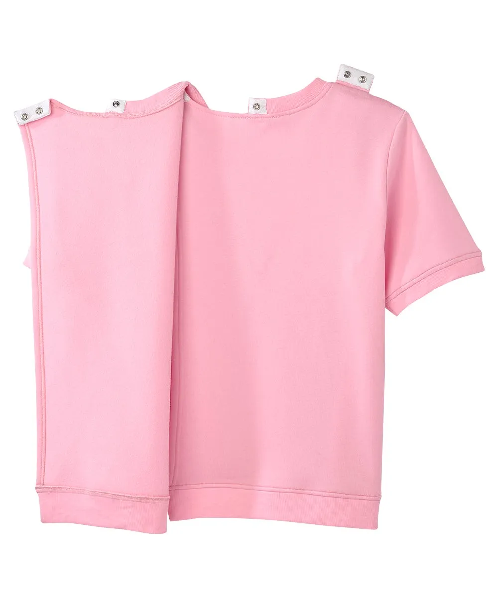 Women's Open Back Floral Fleece Top
