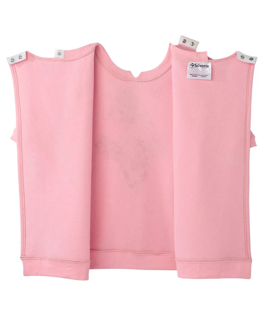 Women's Open Back Floral Fleece Top