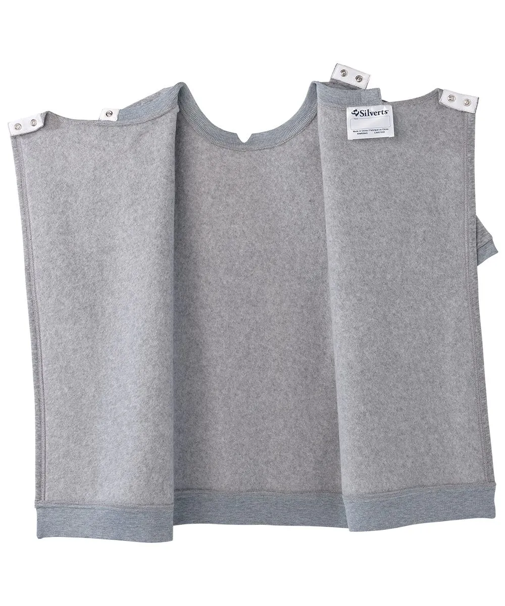 Women's Open Back Floral Fleece Top